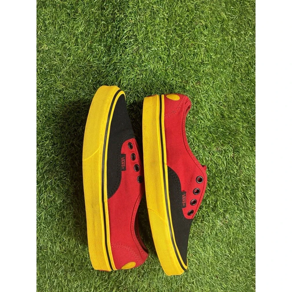 Vans x Disney Mickey Mouse 90th Anniversary Shoes Men 6 Women Black Yellow Red